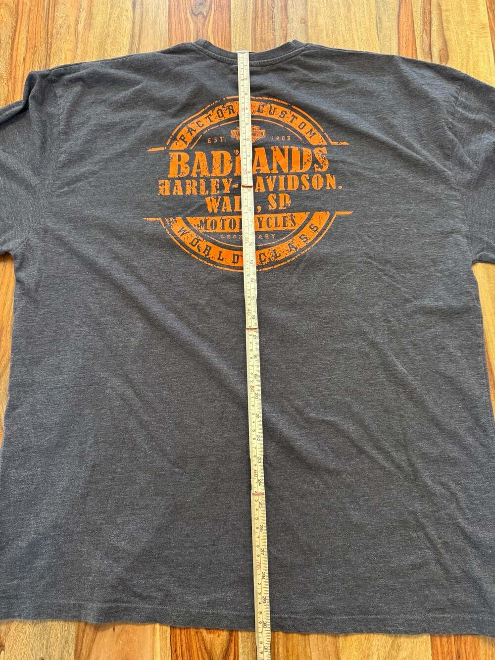 Harley-Davidson Men's Badlands Skull Long Sleeve T-Shirt XXL - Picture 6 of 7